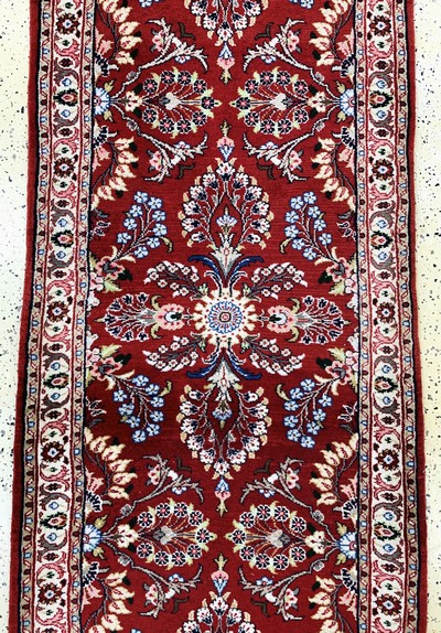 27075363b - Sarogh, Persien, Ende 20.Jhd, Wolle auf Baumwolle, ca. 335 x 80 cm, EHZ: 2 ...