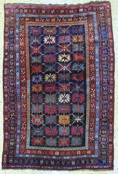 Image Antiker Kazak, Kaukasus, um 1900, Wolle aufWolle, ca. 239 x 163 cm, EHZ: 2 ...