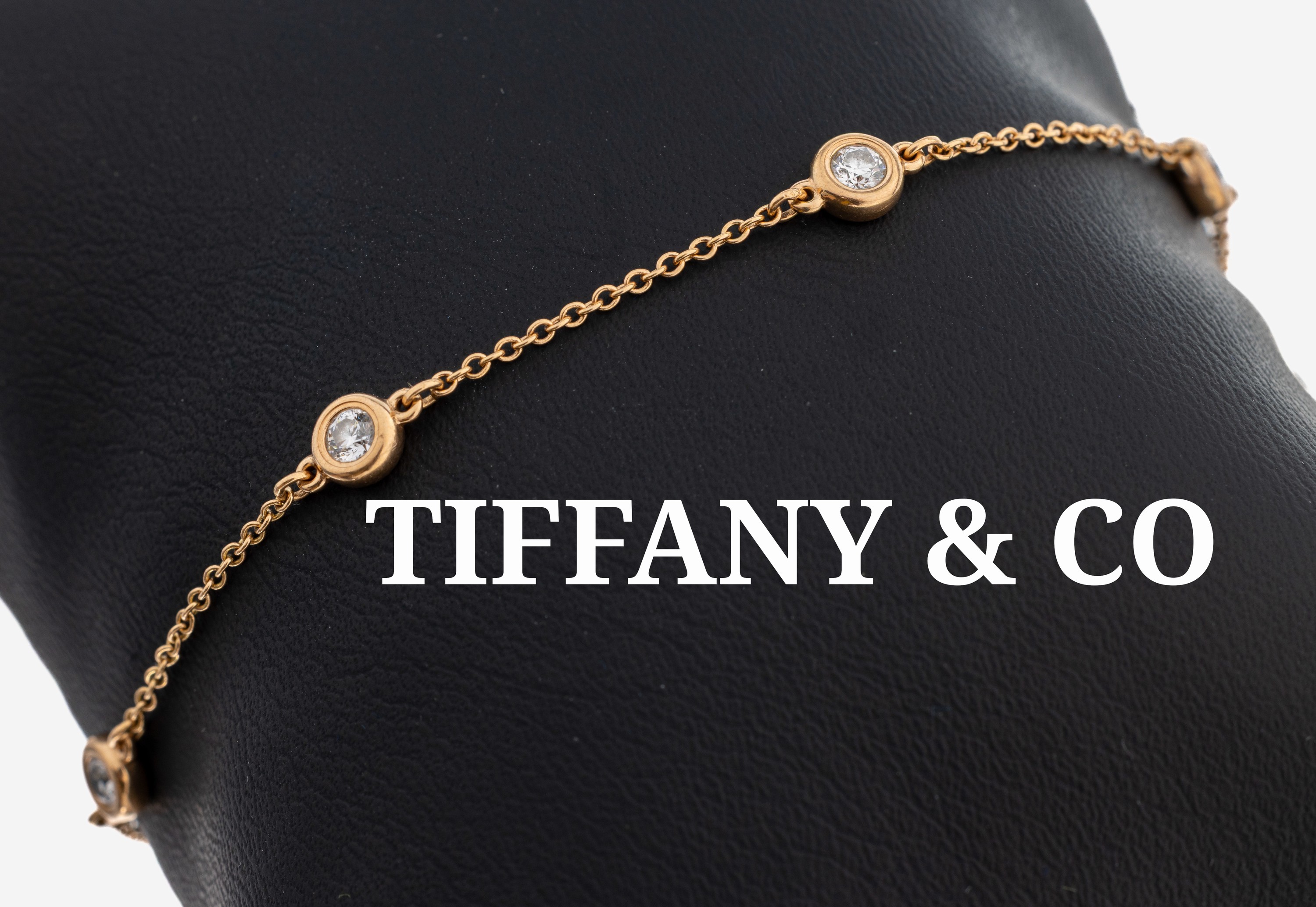 Image 27076079 - 18 kt Gold TIFFANY & CO. Brillant-Armband, RG 750/000, Design von Elsa Peretti, 5 ...