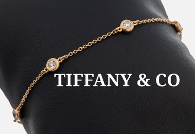Image 18 kt Gold TIFFANY & CO. Brillant-Armband, RG 750/000, Design von Elsa Peretti, 5 ...