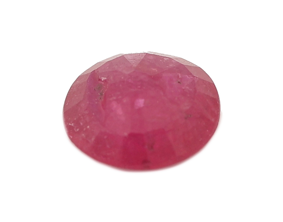 Detail a: Loser rundfacett. Rubin, ca. 1.14 ct