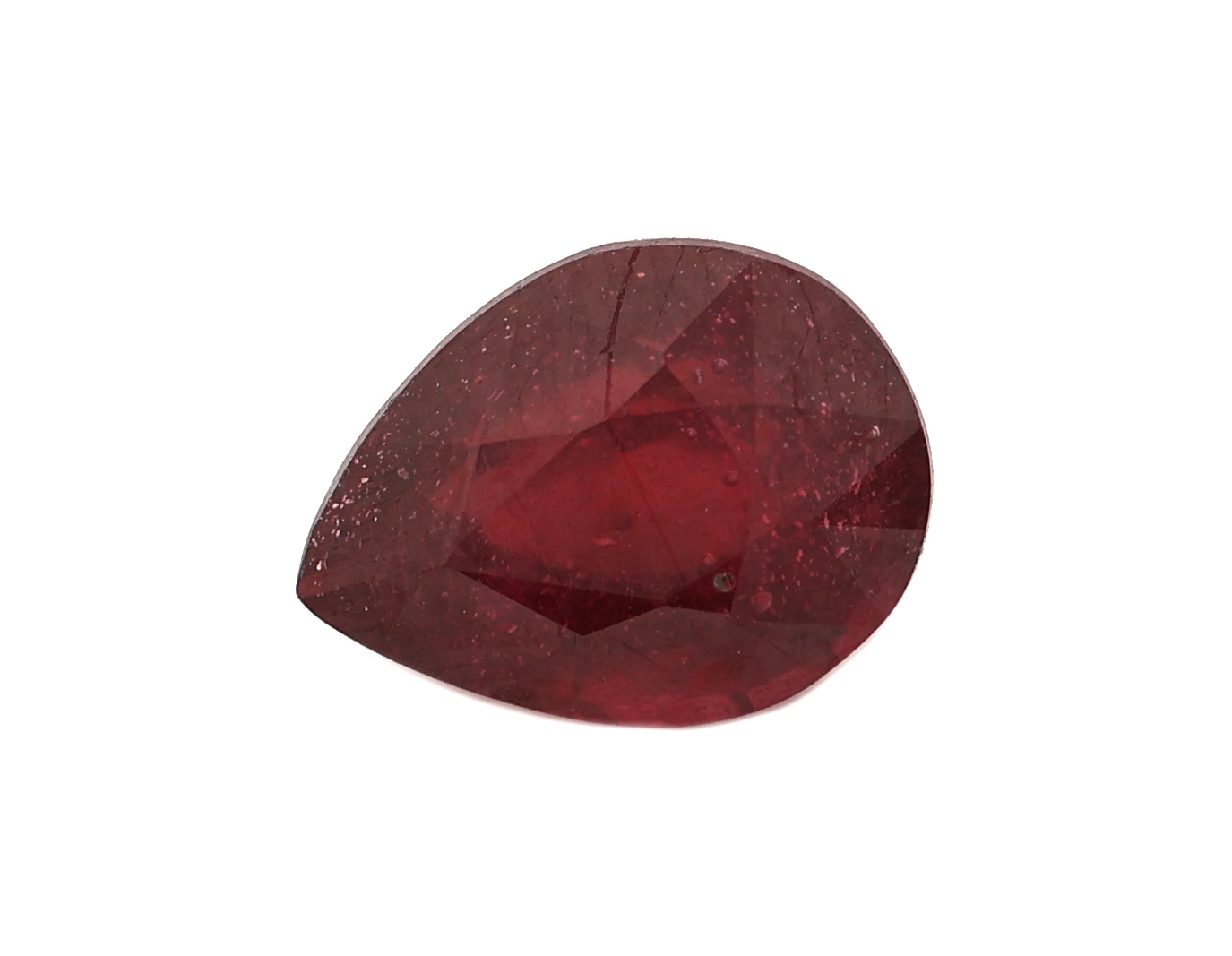 Image 27076212 - Loser Rubin, ca. 2.88 ct, facett. Tropfen Schätzpreis: 1200, - EUR