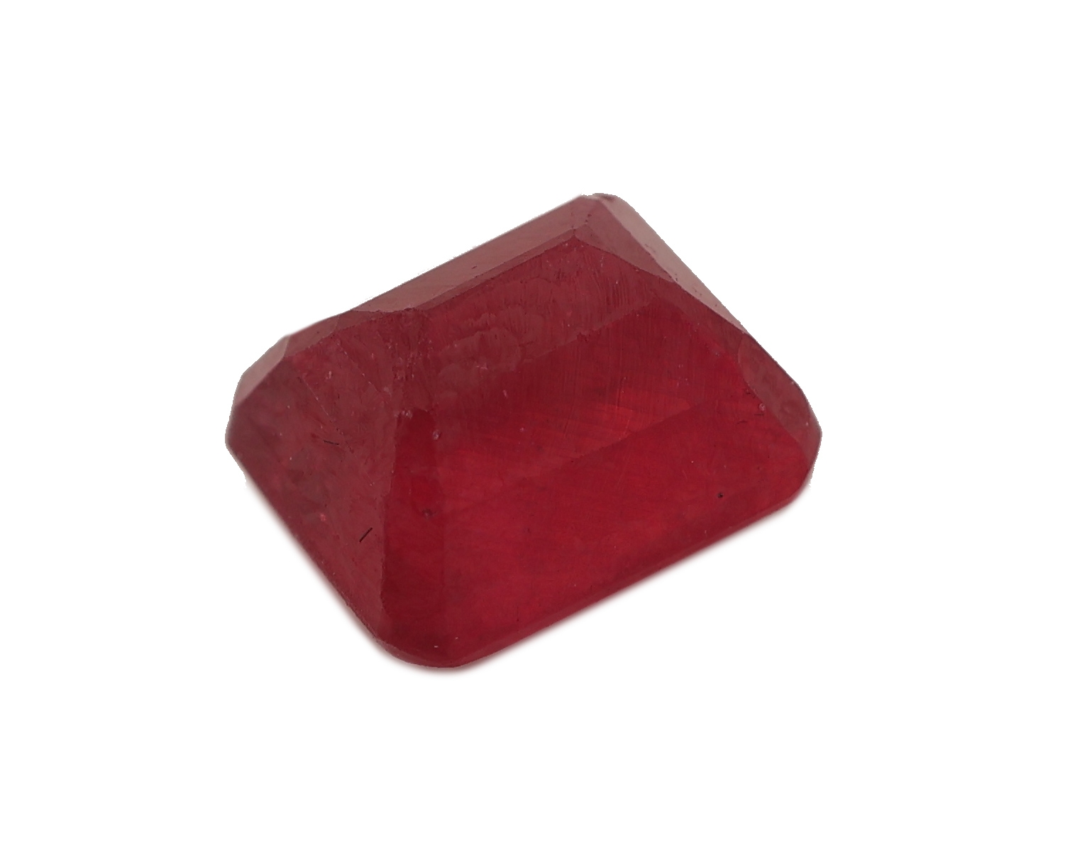 Detail a: Loser Rubin, ca. 2.19 ct, Emerald Cut