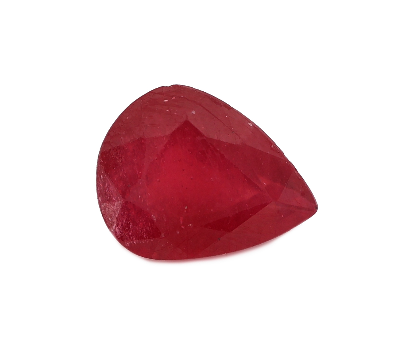 Image 27076222 - Loser Rubin, ca. 4.25 ct, facett. Tropfen Schätzpreis: 1800, - EUR