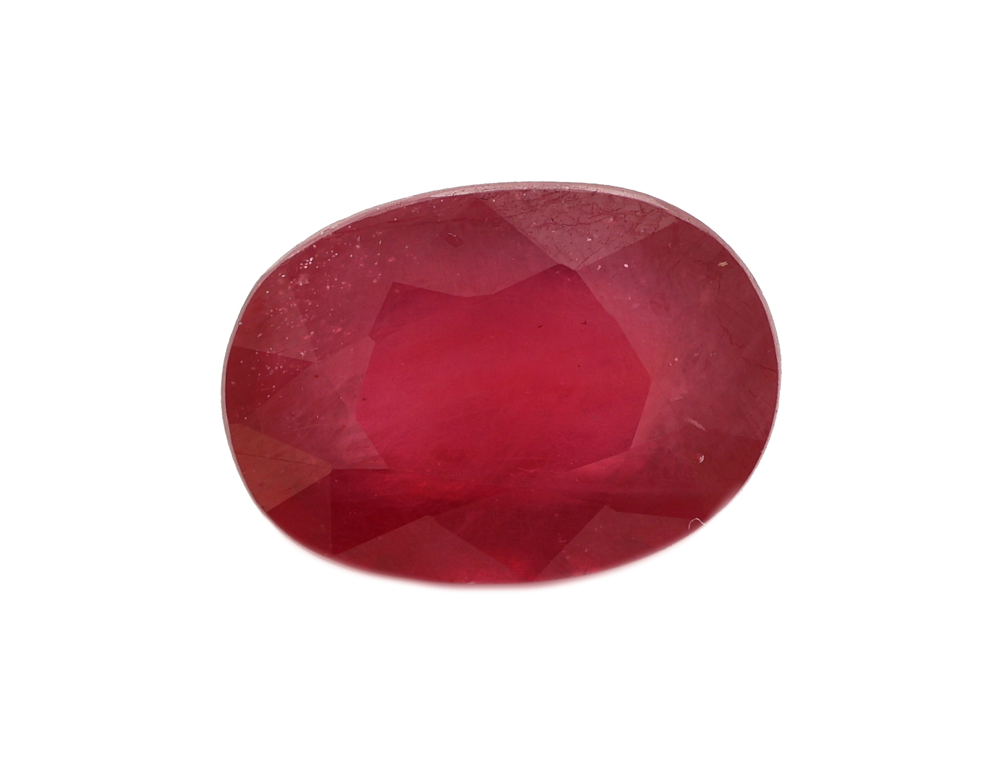 Image 27076227 - Loser Rubin, ca. 6.81 ct, ovalfacett. Schätzpreis: 2000, - EUR