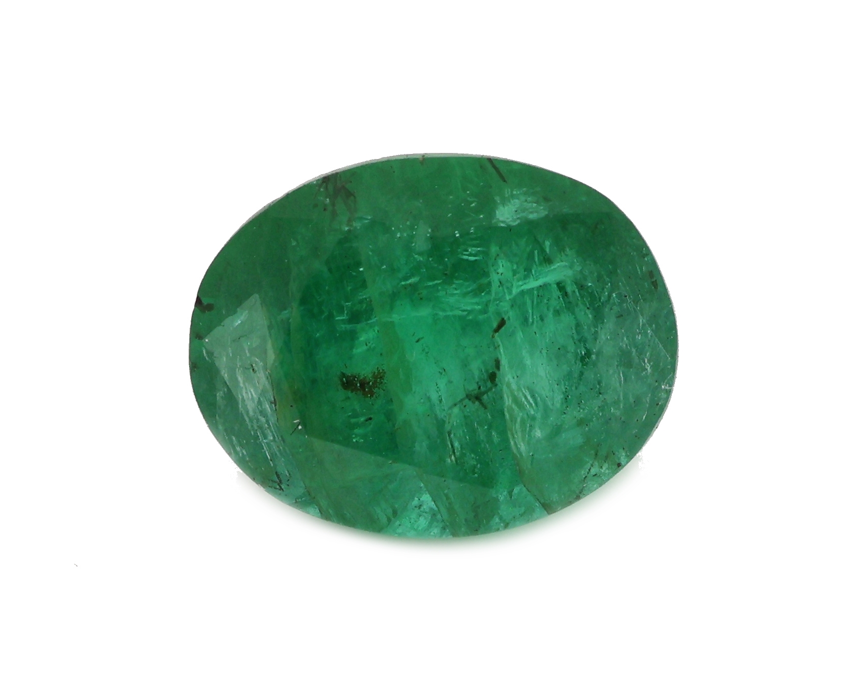 Image 27076231 - Loser Smaragd, ca. 3.26 ct, ovalfacett. Schätzpreis: 1600, - EUR