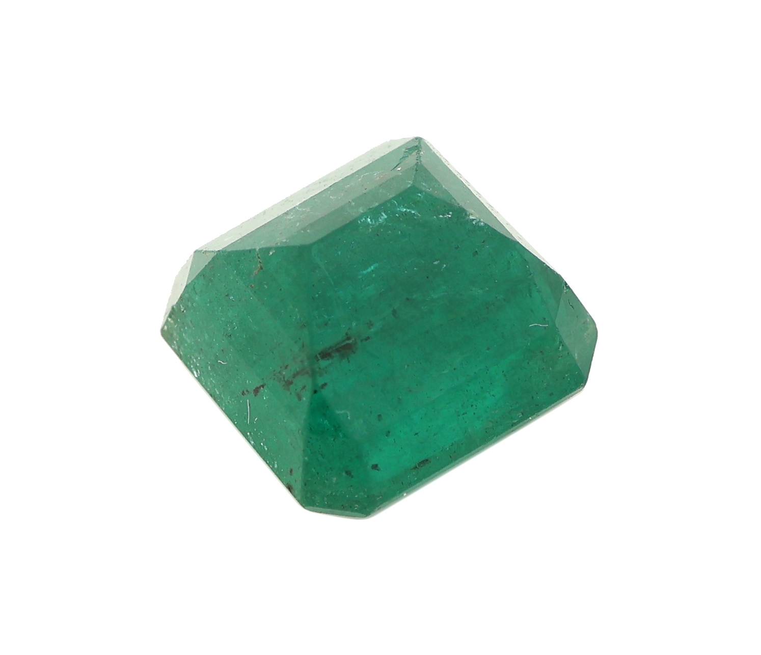 Detail a: Loser Smaragd, ca. 4.49 ct, Treppenschliff