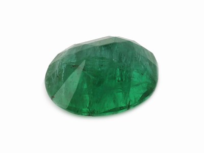 27076231a - Loser Smaragd, ca. 3.26 ct, ovalfacett. Schätzpreis: 1600, - EUR