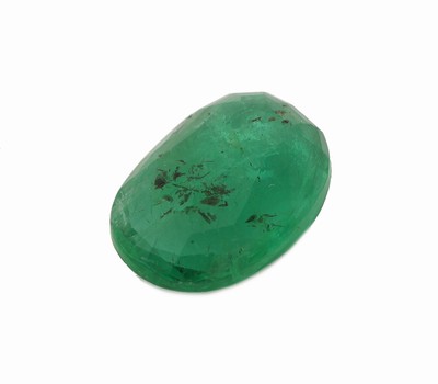 27076235a - Loser Smaragd, ca. 2.87 ct, ovalfacett. Schätzpreis: 1700, - EUR