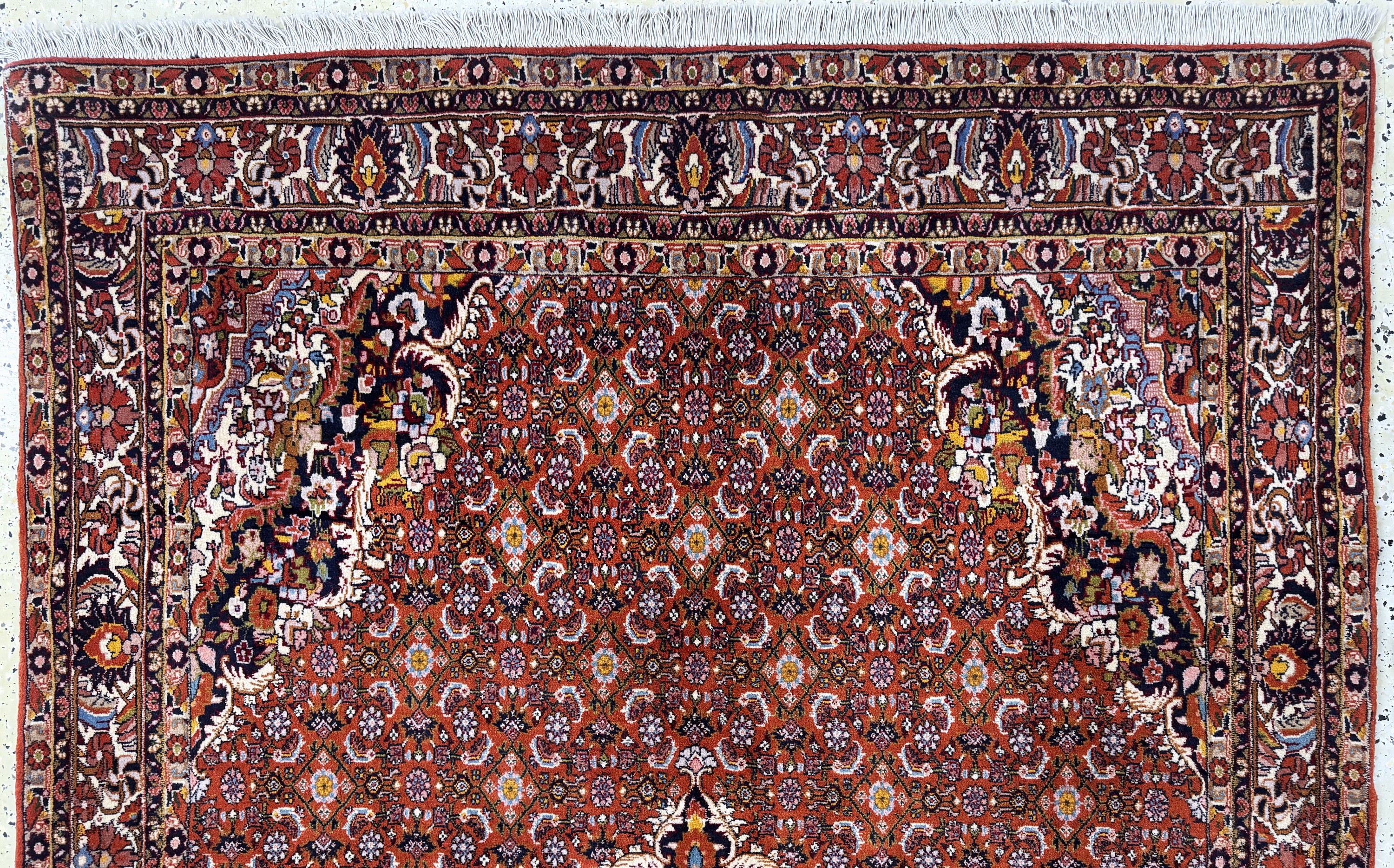 Detail a: Bidjar Kork, Persien, Mitte 20.Jhd, Korkwolle, ca. 250 x 147 cm, EHZ: 1-2