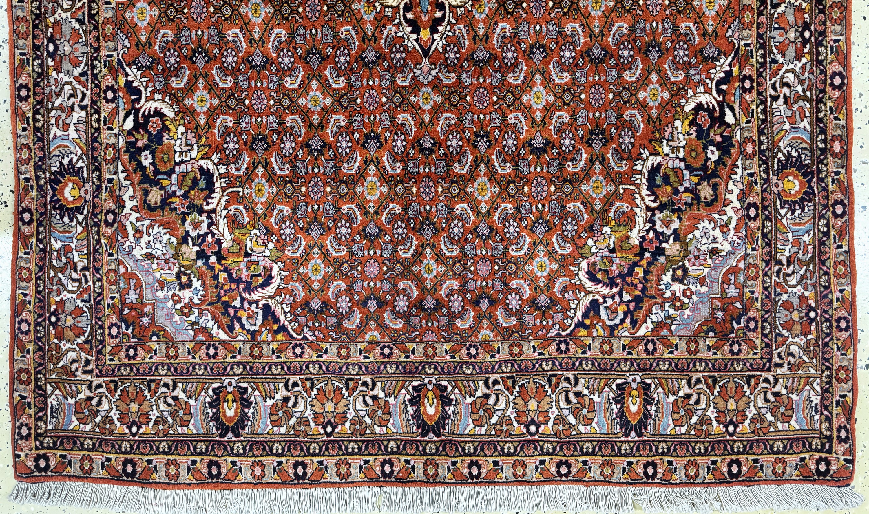 Detail c: Bidjar Kork, Persien, Mitte 20.Jhd, Korkwolle, ca. 250 x 147 cm, EHZ: 1-2