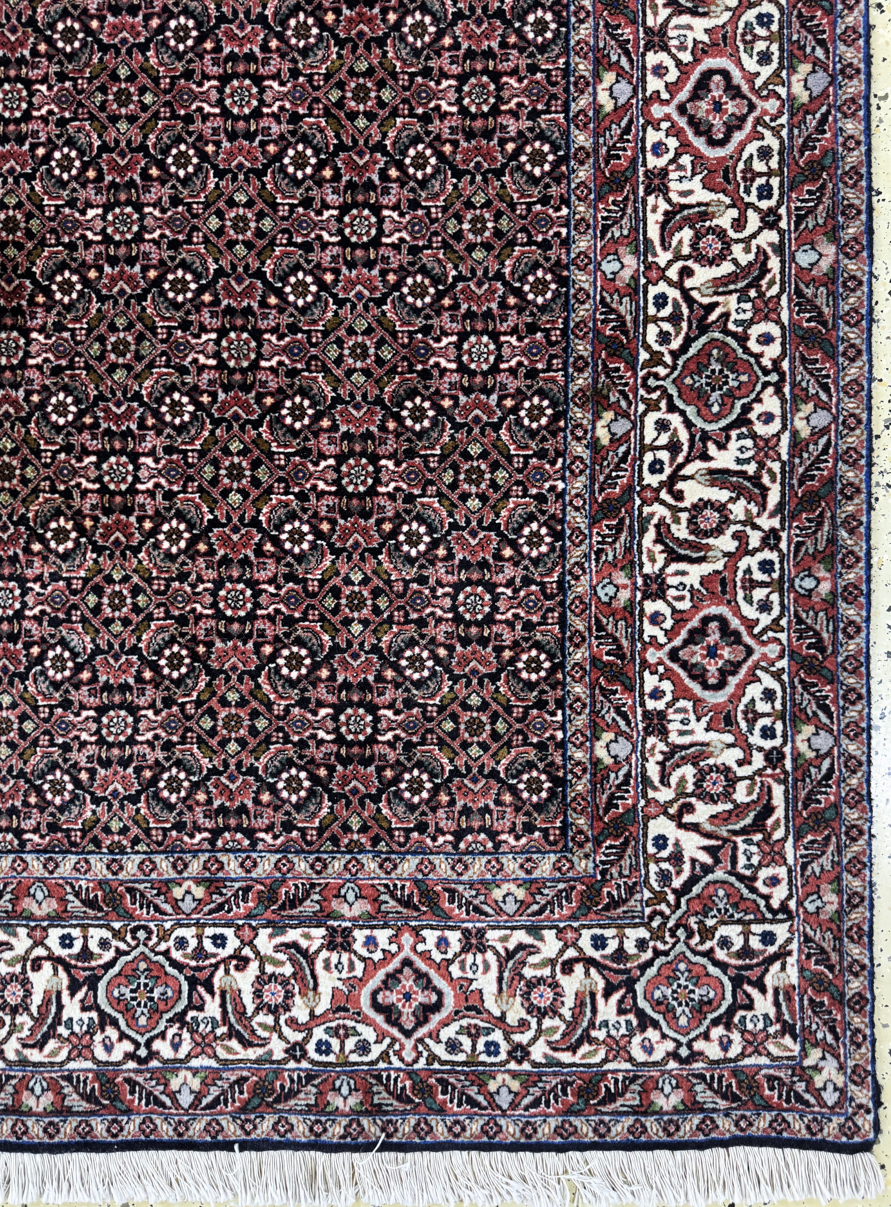 Detail a: Bidjar Kork, Persien, Ende 20.Jhd, Korkwolle, ca. 235 x 178 cm, Reinigungsbedürftig, EHZ: 1-2