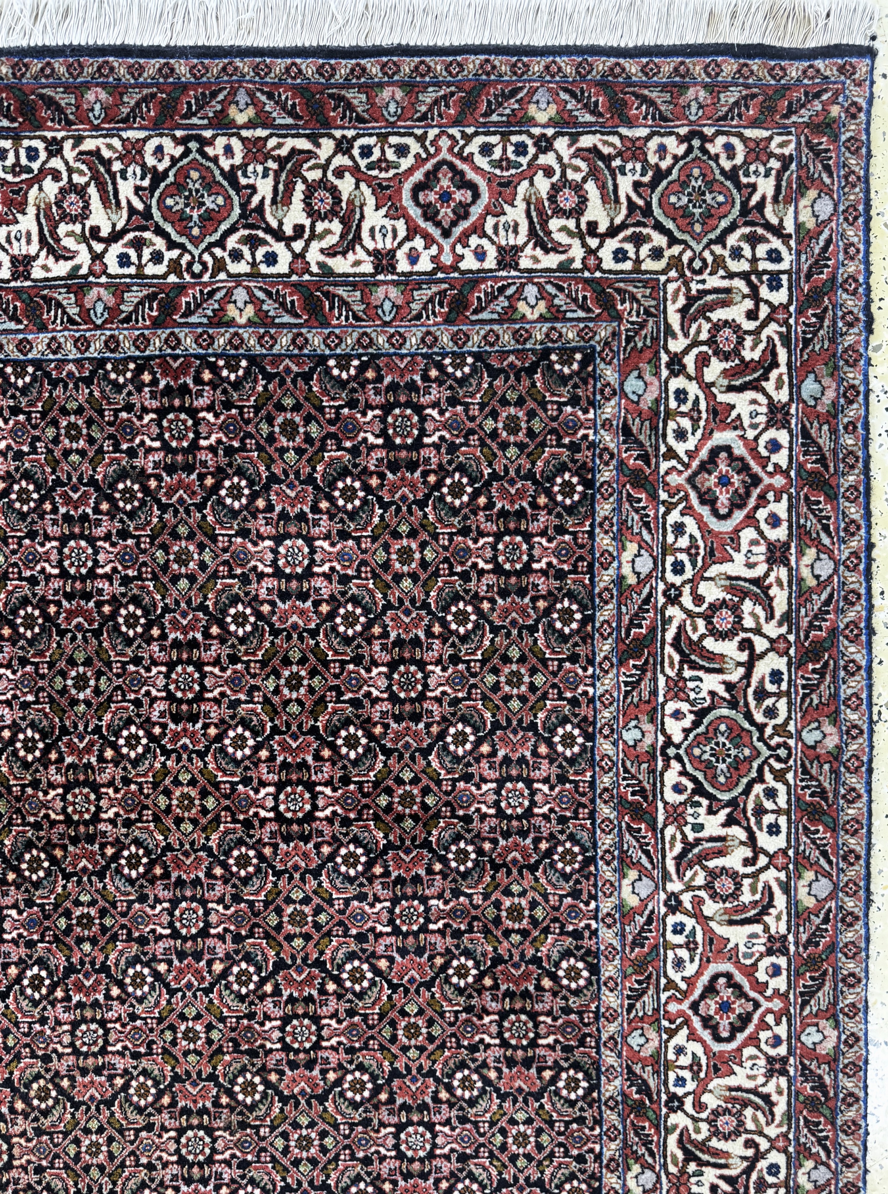 Detail d: Bidjar Kork, Persien, Ende 20.Jhd, Korkwolle, ca. 235 x 178 cm, Reinigungsbedürftig, EHZ: 1-2