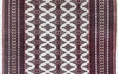 27076378c - Torkmen fein, Persien, Mitte 20.Jhd, Wolle auf Seide, ca. 190 x 135 cm, EHZ: 1-2 ...