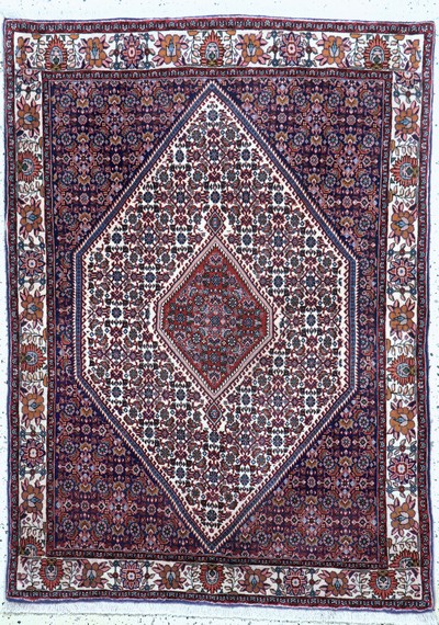 Image Bidjar Kork, Persien, Ende 20.Jhd, Korkwolle, ca. 160 x 110 cm, EHZ: 1-2 Schätzpreis: ...