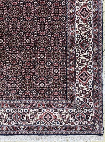 27076381a - Bidjar Kork, Persien, Ende 20.Jhd, Korkwolle, ca. 235 x 178 cm, Reinigungsbedürftig, ...