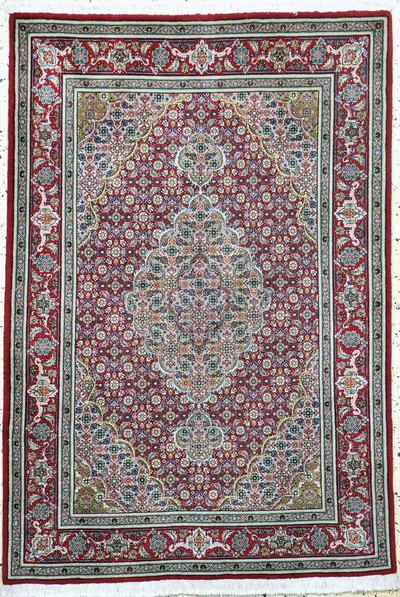 Image Täbriz fein(50 Raj), Persien, Ende 20.Jhd, Korkwolle mit Seide, ca. 150 x 103 cm, ca. ...