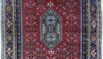27076383b - Bidjar Kork, Persien, Ende 20.Jhd, Korkwolle, ca. 170 x 115 cm, EHZ: 1-2 Schätzpreis: ...