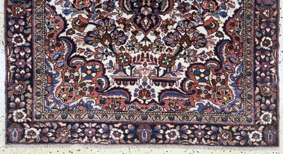 27076385c - Bortschalu, Persien, Mitte 20.Jhd, Wolle auf Baumwolle, ca. 197 x 133 cm, EHZ: 2 ...