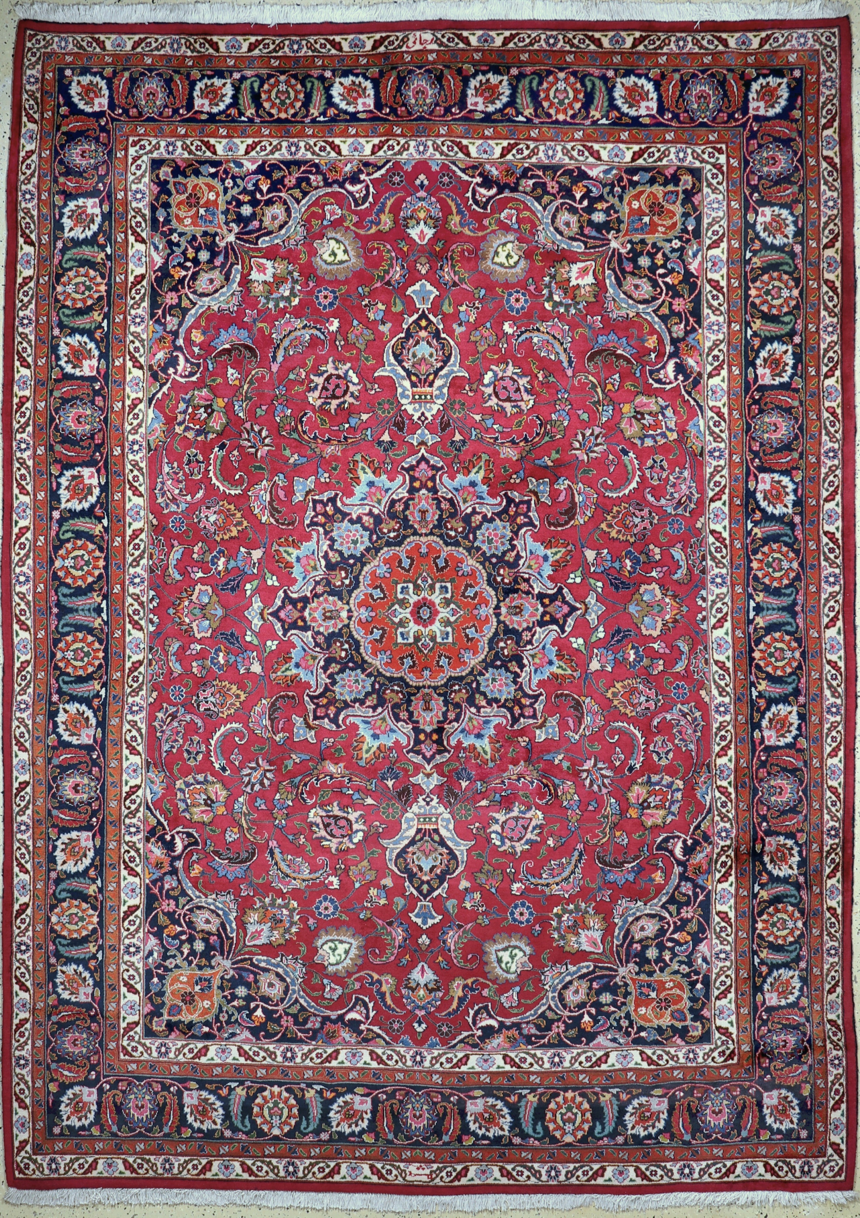 Image 27076405 - Mesched signiert, Persien, Ende 20.Jhd, Wolle auf Baumwolle, ca. 349 x 249 cm, EHZ: 1-2 ...