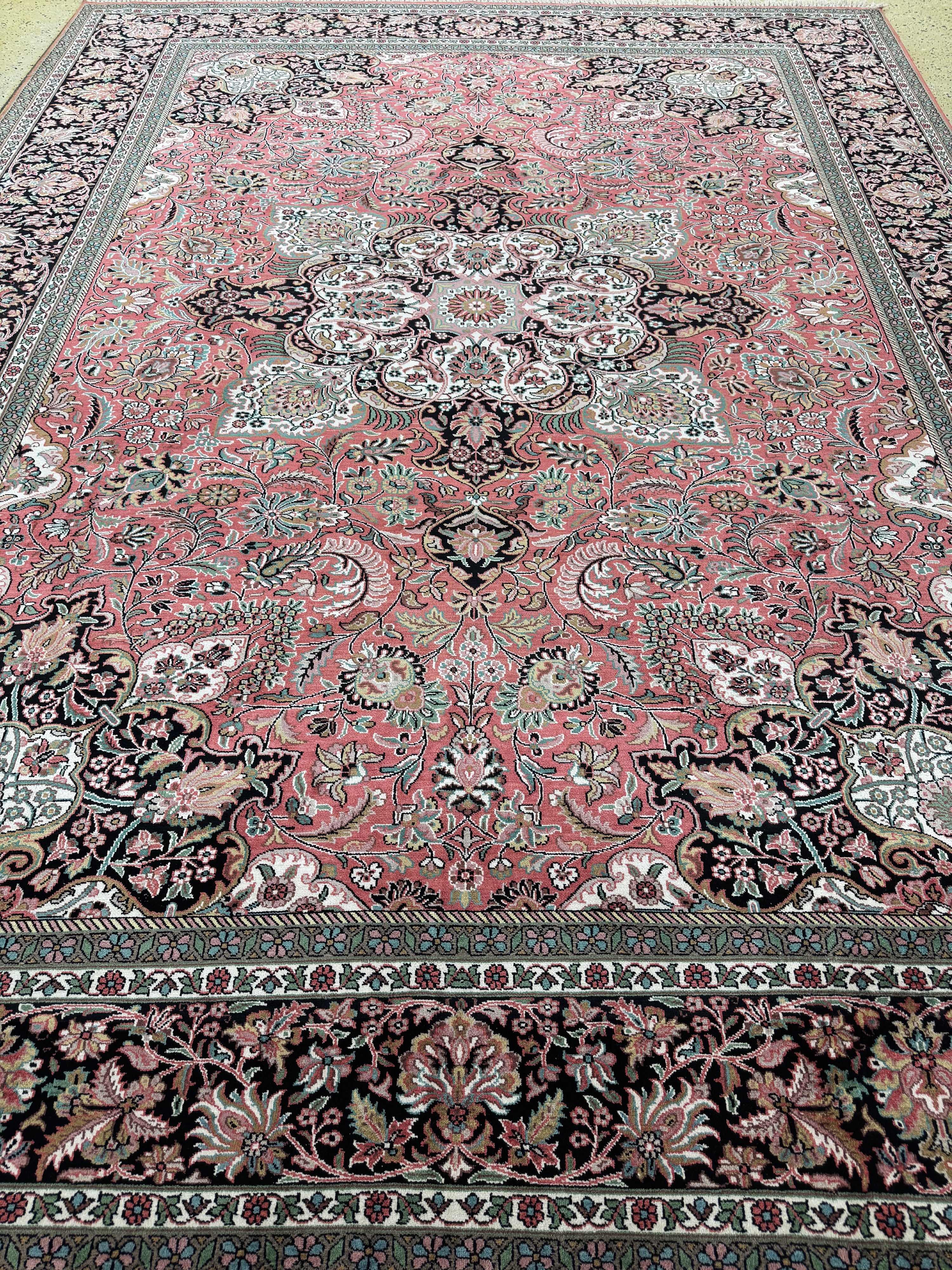 Detail i: Kaschmir, Indien, Ende 20.Jhd, merzerisierte Baumwolle, ca. 346 x 245 cm, EHZ: 1-2