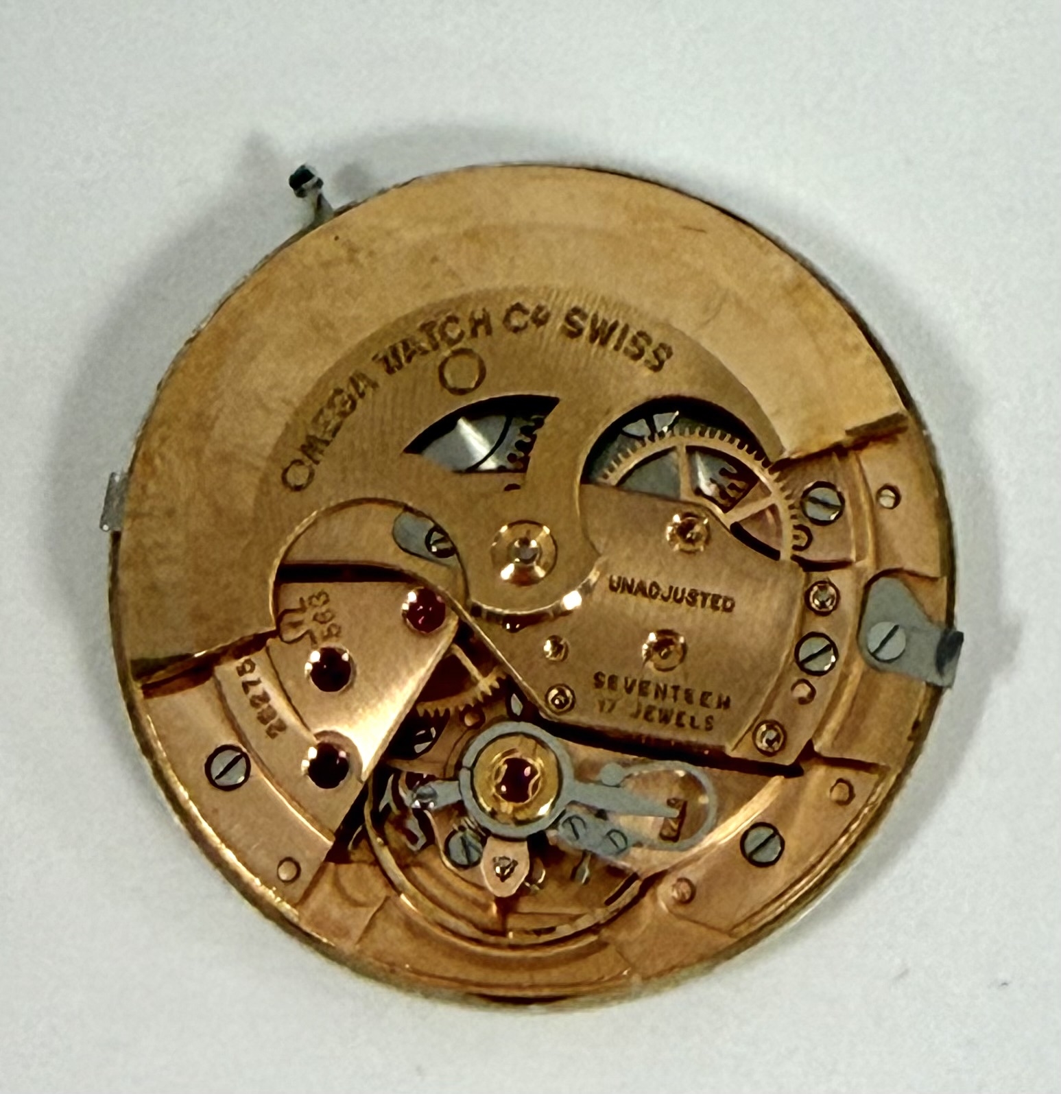 Detail d: OMEGA Herrenarmbanduhr Seamaster De Ville Referenz KM6292, Automatik, Schweiz um 1969, 2-teil. Goldfilled Geh. ber., Glasrand aufgedr., silb. orig. ...