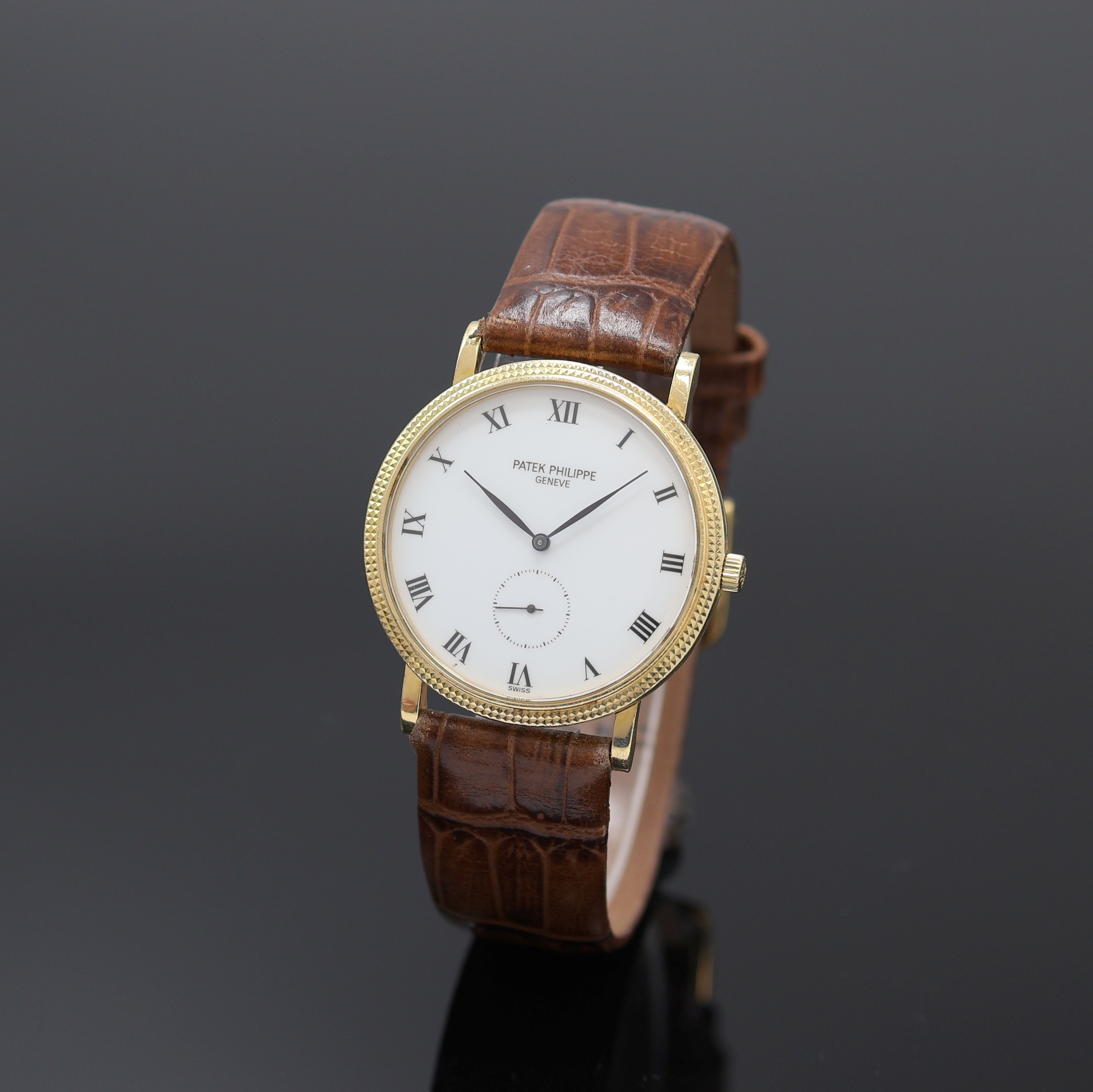 Image 27076454 - PATEK PHILIPPE Calatrava Armbanduhr in GG 750/000 Referenz 3919, Handaufzug, Schweiz um ...