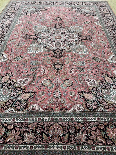 27076407i - Kaschmir, Indien, Ende 20.Jhd, merzerisierte Baumwolle, ca. 346 x 245 cm, EHZ: 1-2 ...