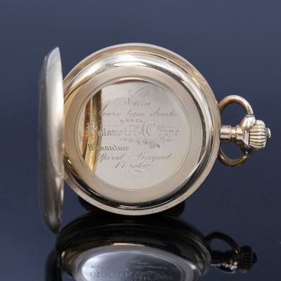 27076430g - SUCCESSEUR DE EDMOND POTONIE Savonette Herrentaschenuhr in RG 585/000, ...
