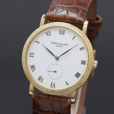 27076454a - PATEK PHILIPPE Calatrava Armbanduhr in GG 750/000 Referenz 3919, Handaufzug, Schweiz um ...
