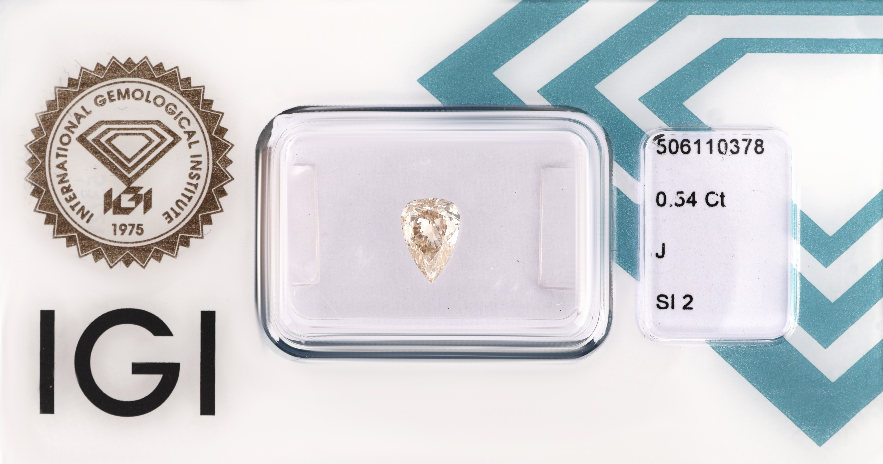 Image 27076544 - Loser Diamant Tropfen 0.54 ct l.get.Weiß (J)/si2, 6.93 x 4.81 x 2.65 mm, ...