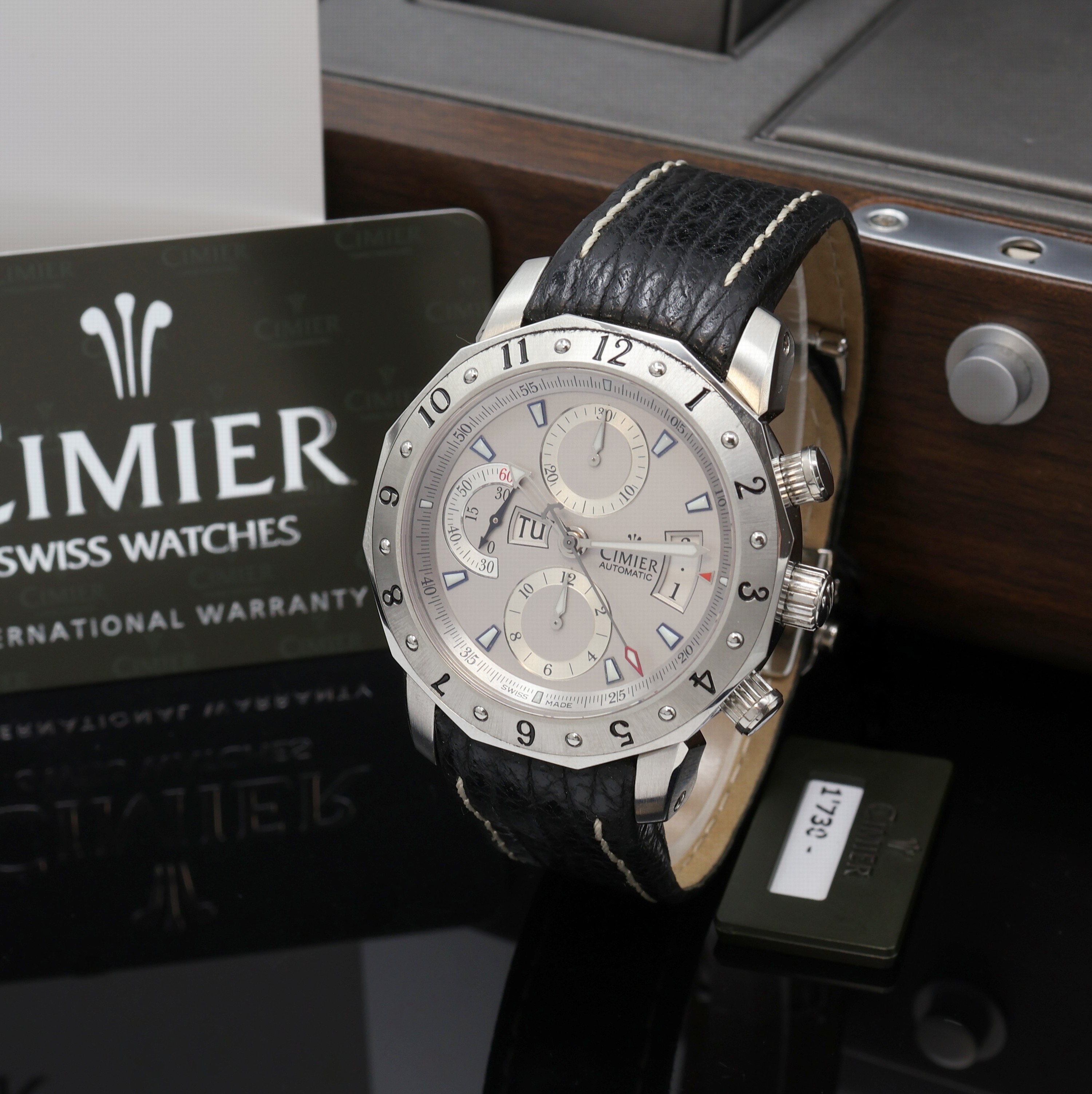 Image 27076588 - CIMIER Seven Seas Herrenchronograph Referenz 6101, Automatik, Edelstahlgeh. inkl. orig. ...