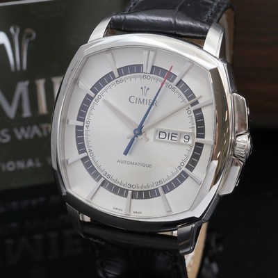 27076568a - CIMIER MasterArt Herrenarmbanduhr Referenz 5105, Automatik, beids. vergl. Edelstahlgeh. ...