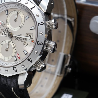 27076588b - CIMIER Seven Seas Herrenchronograph Referenz 6101, Automatik, Edelstahlgeh. inkl. orig. ...