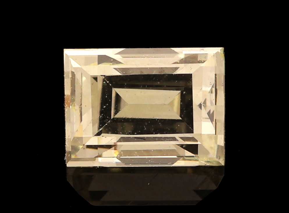 Image 27076643 - Loser Diamant, Emerald Cut ca. 0.73 ct Getönt(yellow Y-Z))si 2, GIA-Report