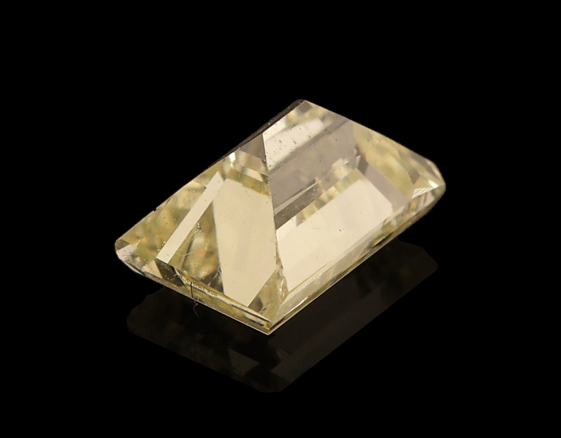 Detail a: Loser Diamant, Emerald Cut ca. 0.73 ct Getönt(yellow Y-Z))si 2, GIA-Report