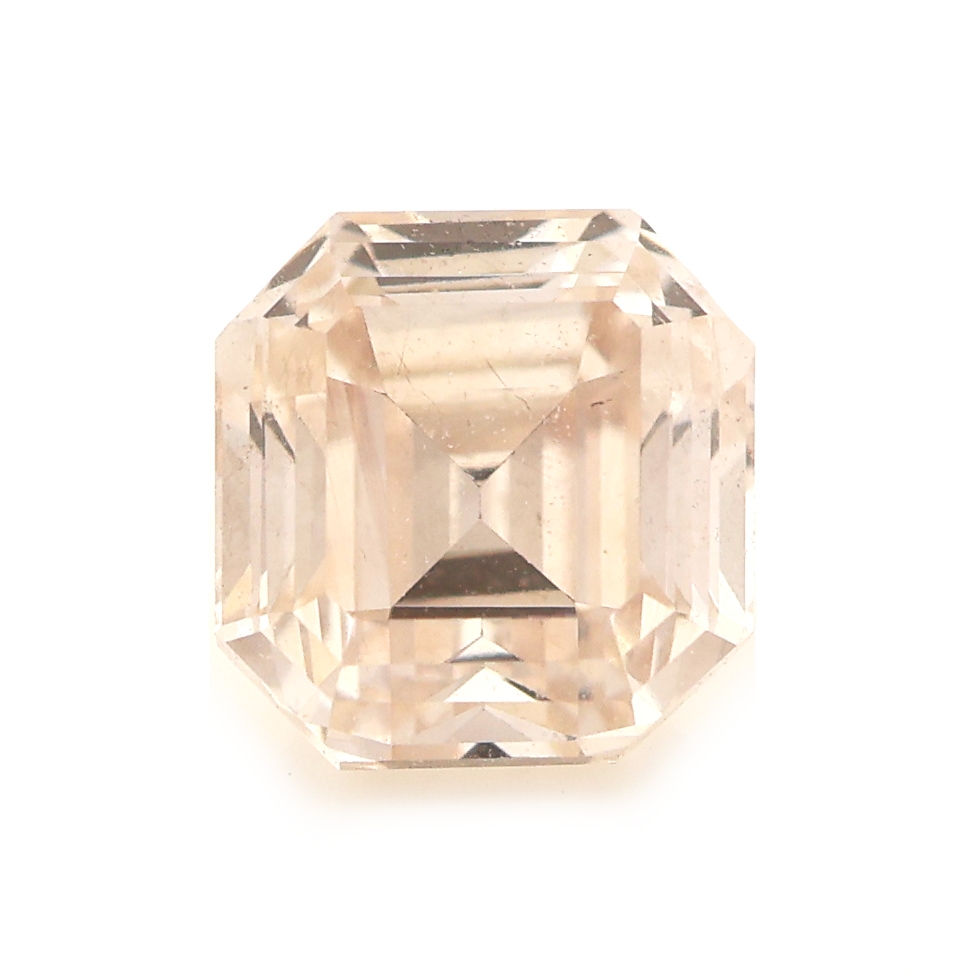 Image 27076645 - Loser Diamant im Rechteck-Emerald-Cut ca. 0.45 ct natural light pinkish brown, ca. ...