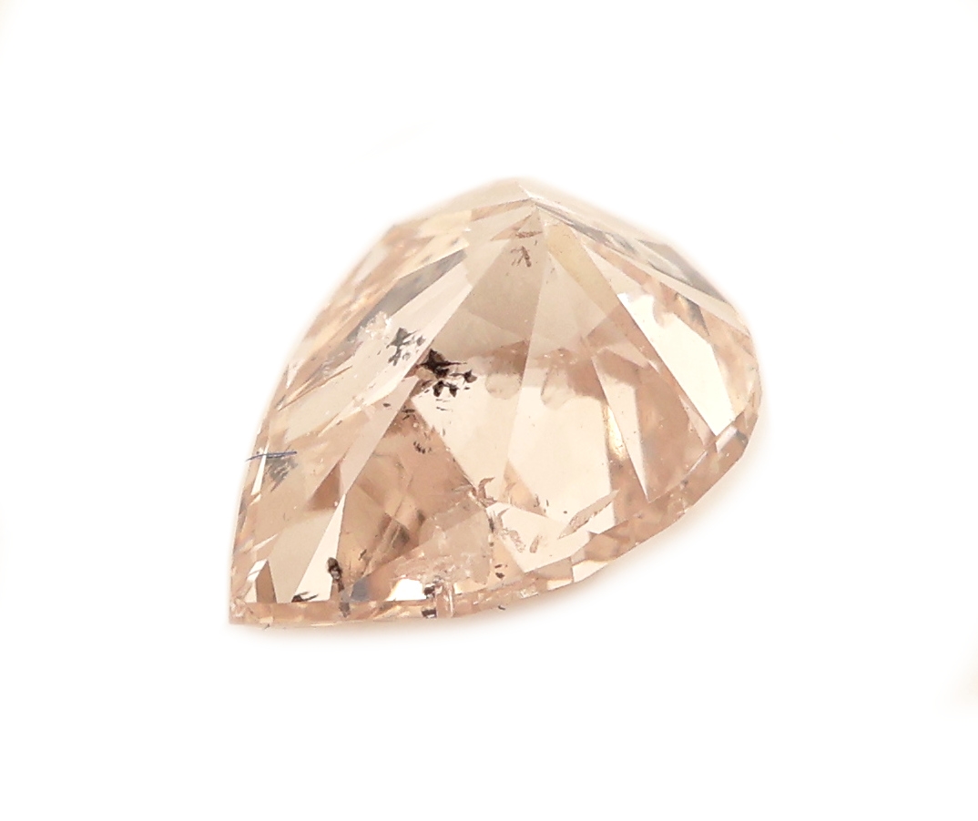 Detail b: Loser Diamant Tropfen ca. 0.51 ct Getönt (U-V)natural light brown, GIA Report 02/2016