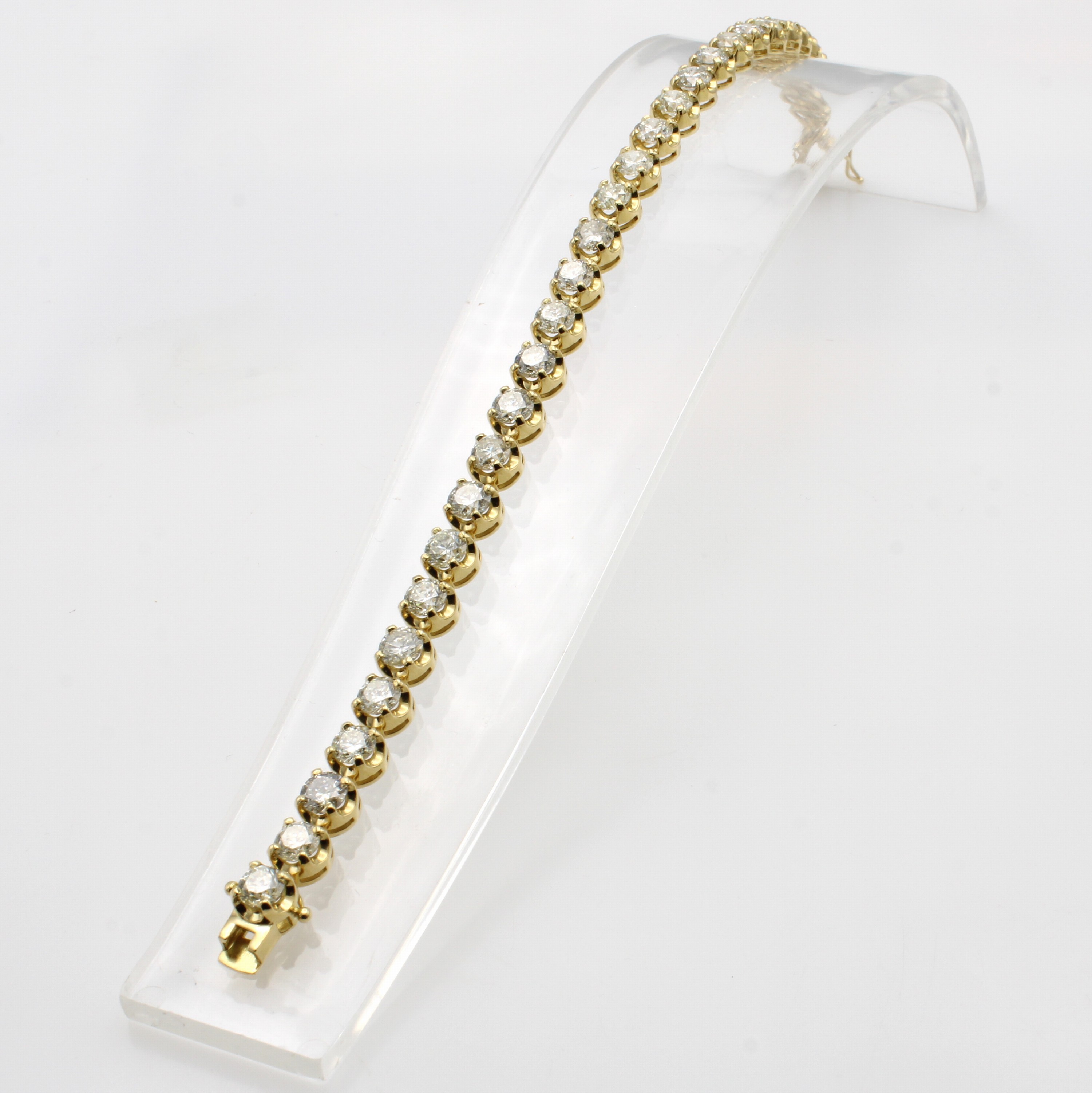 Image 27076656 - Riviérearmband mit Brillanten, GG 750/000, 30 Brill. zus. ca. 11.84 ct ...