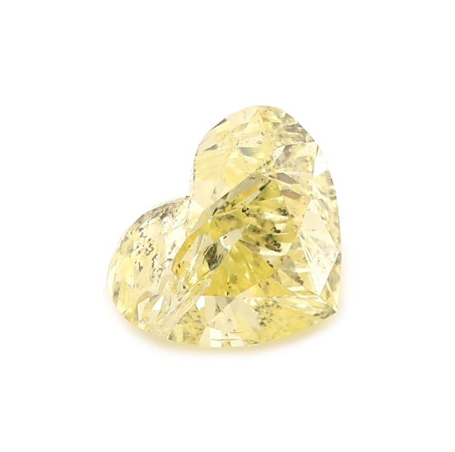 Image 27076668 - Loser Diamant, 0.50 ct Natural Fancy Yellow, facett. Herz, GIA-Report
