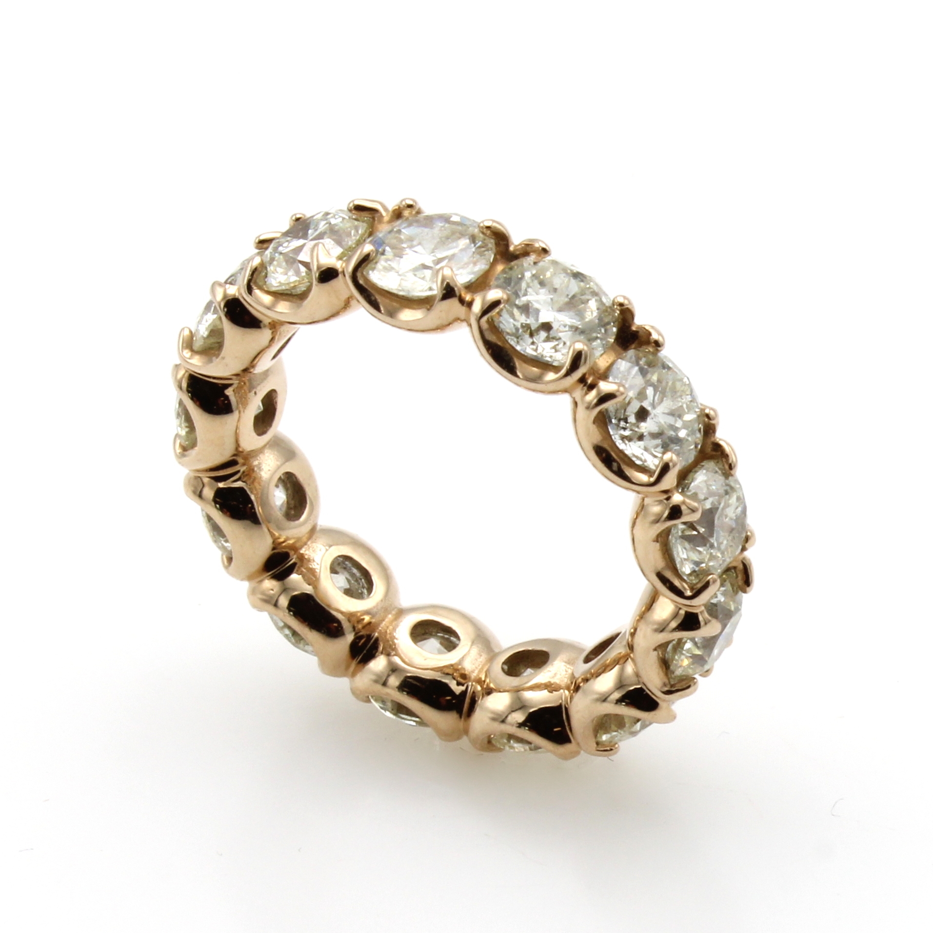 Image 27076674 - Memoryring mit Brillanten, RG 750/000, 13 Brill. zus. ca. 6.18 ct get.Weiß-fancy light ...