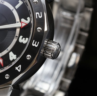 27076608b - CIMIER Seven Seas Herrenarmbanduhr Referenz 6198, Automatik, Edelstahlgeh. inkl. orig. ...