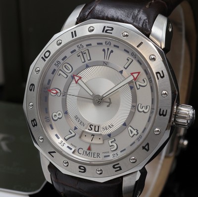 27076621a - CIMIER Seven Seas Armbanduhr Referenz 6198, Automatik, Edelstahlgeh. inkl. orig. ...