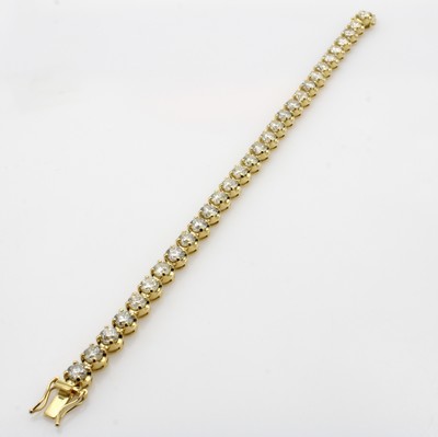 27076656a - Riviérearmband mit Brillanten, GG 750/000, 30 Brill. zus. ca. 11.84 ct ...