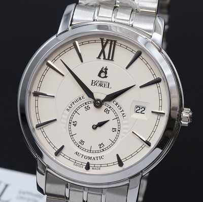 27076657a - ERNEST BOREL Herrenarmbanduhr Referenz GS6155W, Automatik, beids. vergl. Edelstahlgeh. ...