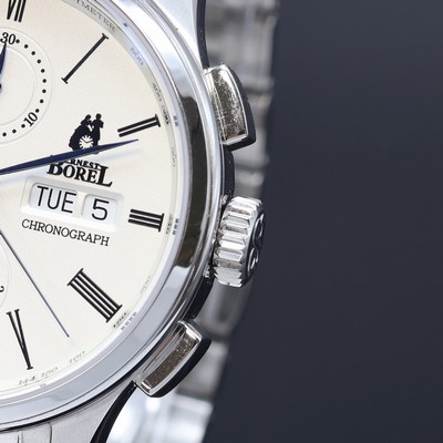 27076660b - ERNEST BOREL Herrenchronograph Referenz GS8780R6, Automatik, beids. vergl. Edelstahlgeh. ...
