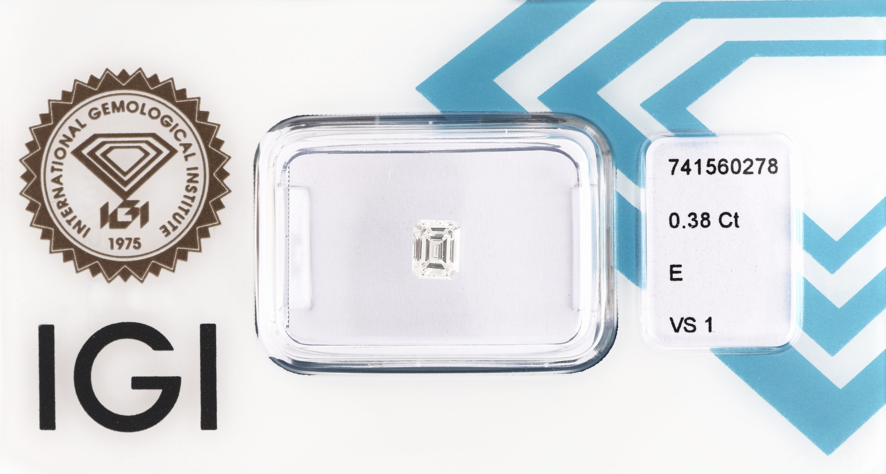 Image 27076738 - Loser Diamant, 0.38 ct hochfeines Weiß(E)/vs1, Emerald Cut, eingeschweißt, ...