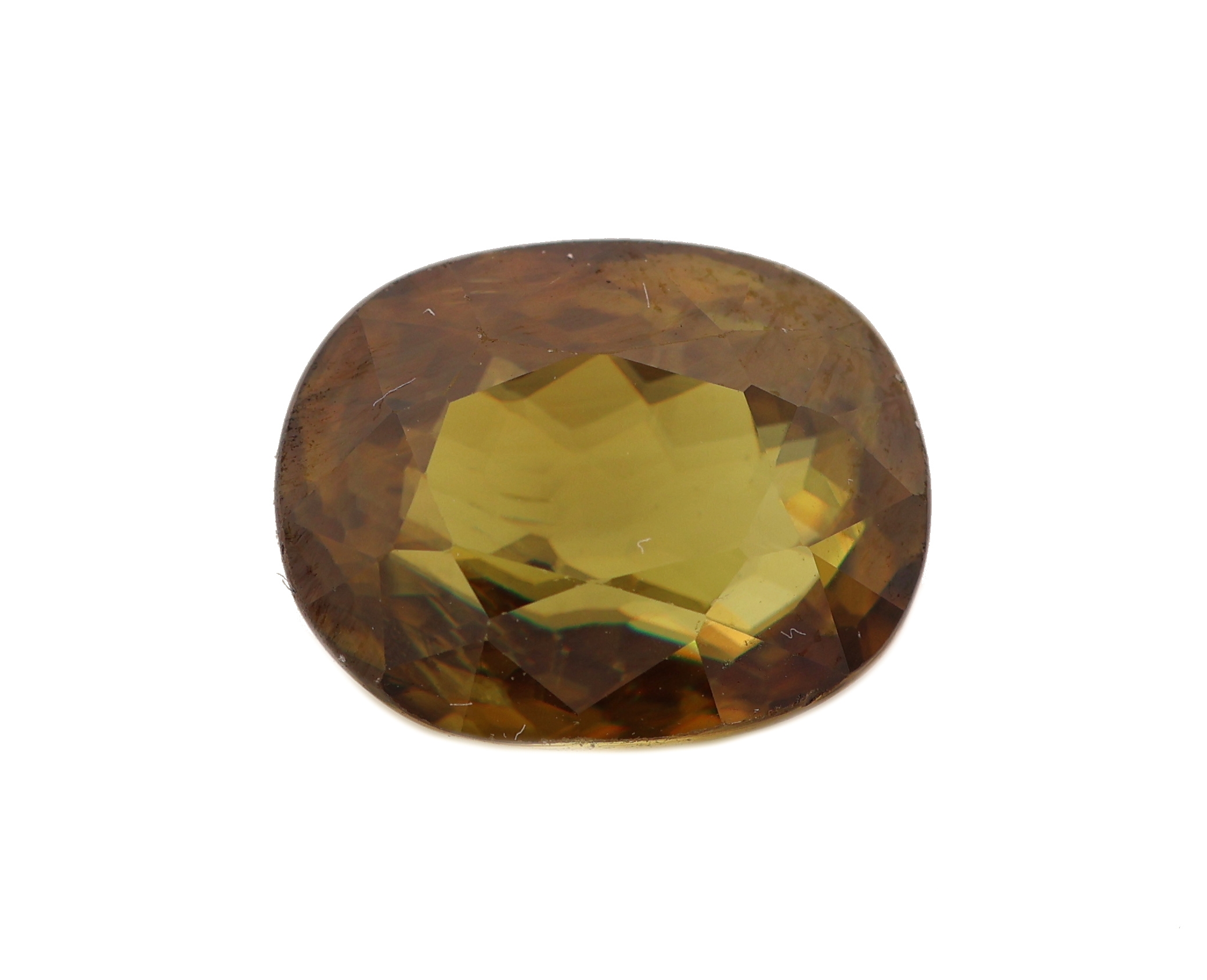 Image 27076750 - Loser Sphen, ca. 4.61 ct, Kissenschliff, ca. 10.34 x 8.22 x 5.96 mm Schätzpreis: 580, - ...