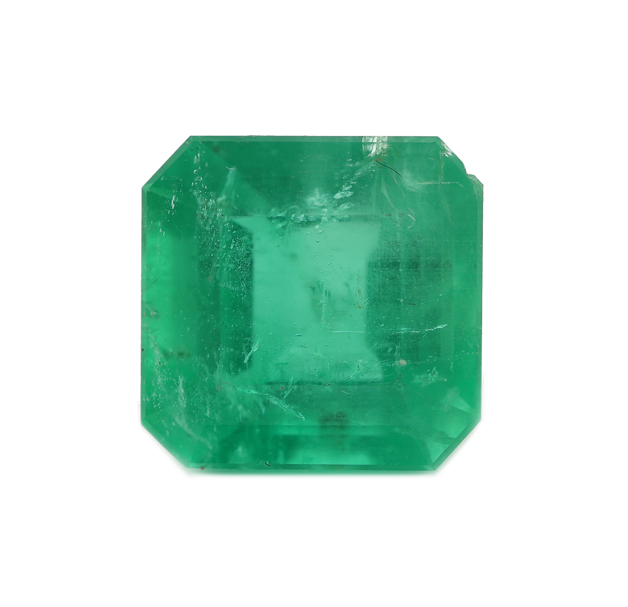 Image 27076863 - Loser Smaragd, ca. 3.08 ct, facett. Carree