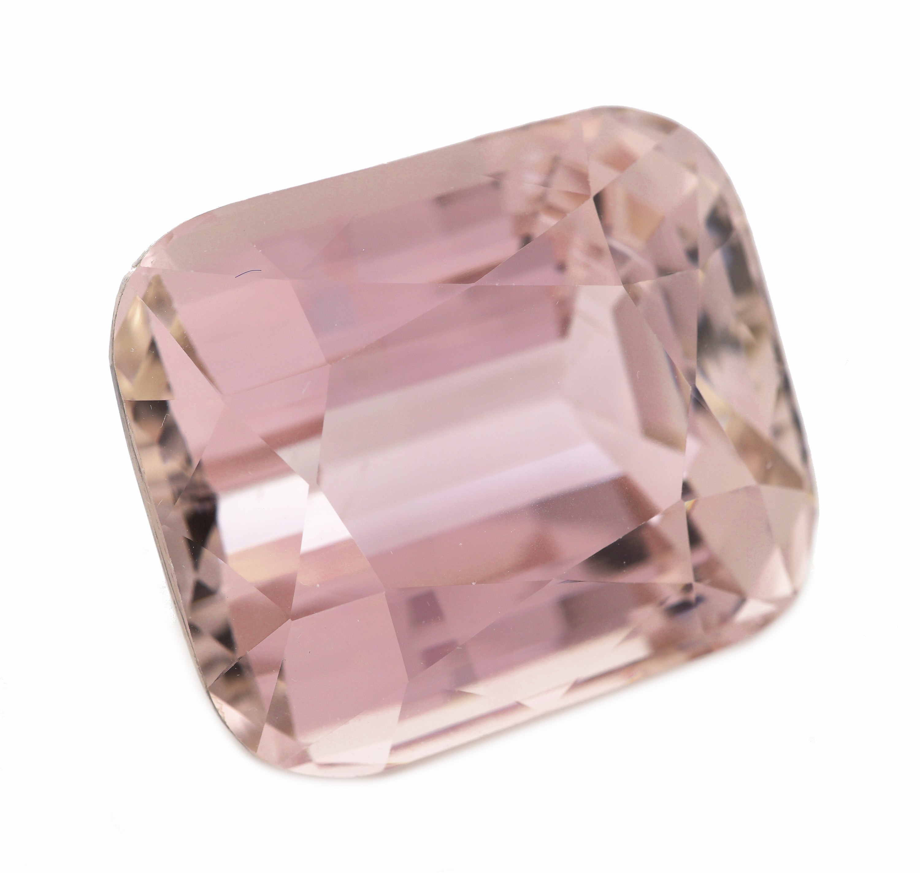 Detail a: Loser Kunzit, ca. 78.2 ct, Emerald Cut